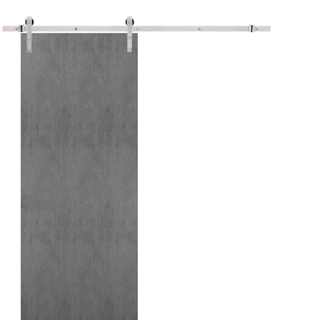Sartodoors Closet Bypass Interior Door, 36" x 80", Concrete PLANUM0010BD-S-BTN-4284